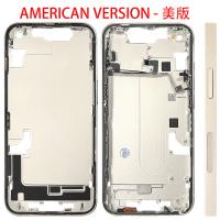iPhone 14 Middle Frame + Side Key White Dissembled Grade A Original - US Version
