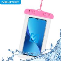 NEWTOP WA06 WATERPROOF SMARTPHONE NEW BAG (Fino a 6.5'' - Rosa)