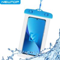 NEWTOP WA06 WATERPROOF SMARTPHONE NEW BAG (Fino a 6.5'' - Azzurro)