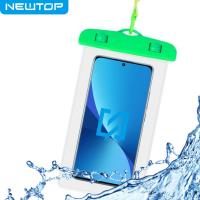 NEWTOP WA06 WATERPROOF SMARTPHONE NEW BAG (Fino a 6.5'' - Verde)
