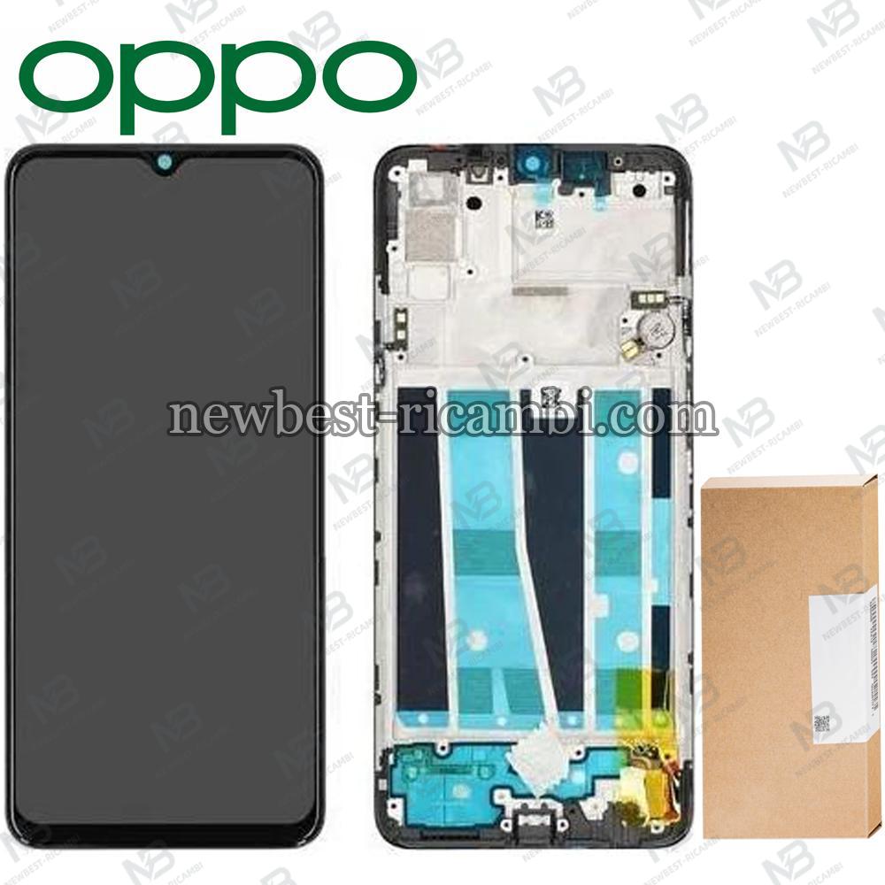 Oppo A91 (CPH2001 / CPH2021) Touch + Lcd + Frame Black Service Pack