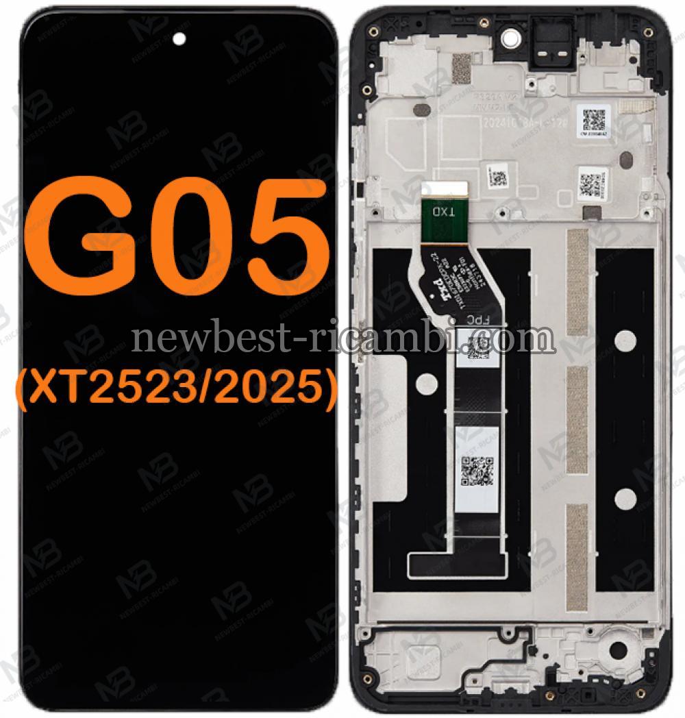 Motorola Moto G05 (XT2523) /  E15 4G Touch + Lcd + Frame Black Original