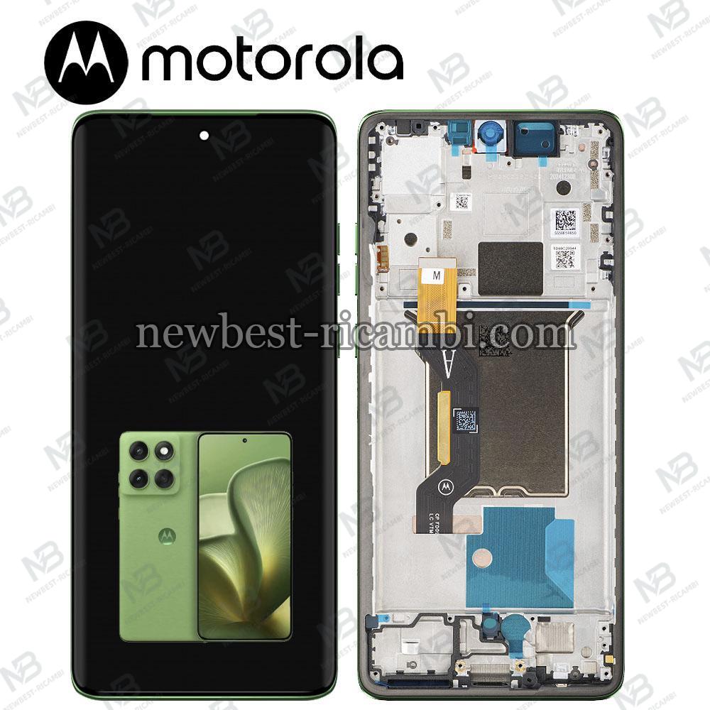 Motorola Edge 60 5G (XT2505) Touch + Lcd + Frame Green Service Pack