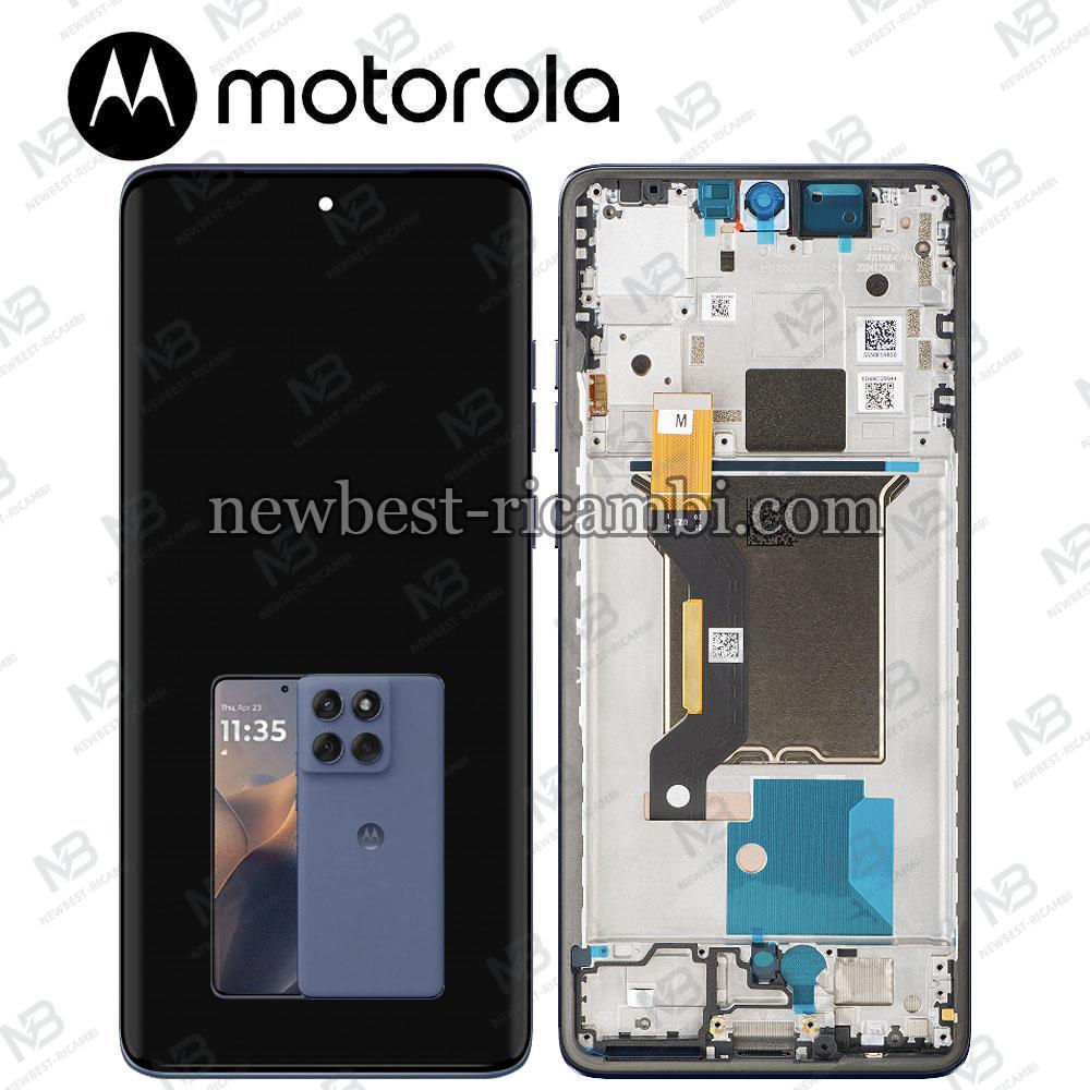 Motorola Edge 60 Fusion 5G (XT2503-4) Touch + Lcd + Frame Blue / Slipstream Service Pack