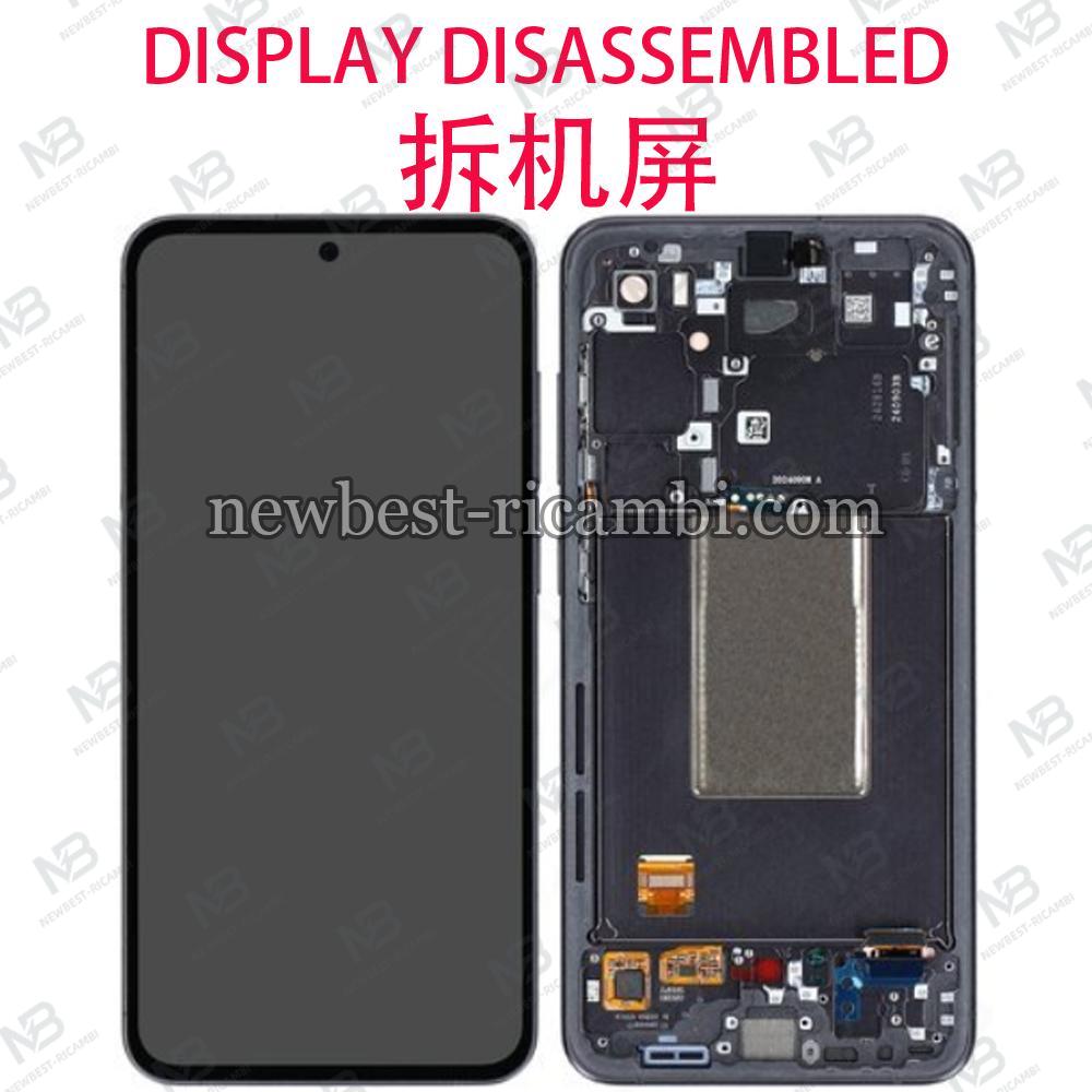 Samsung Galaxy S24 Fe S721 Touch + Lcd + Frame Black Disassembled Grade A