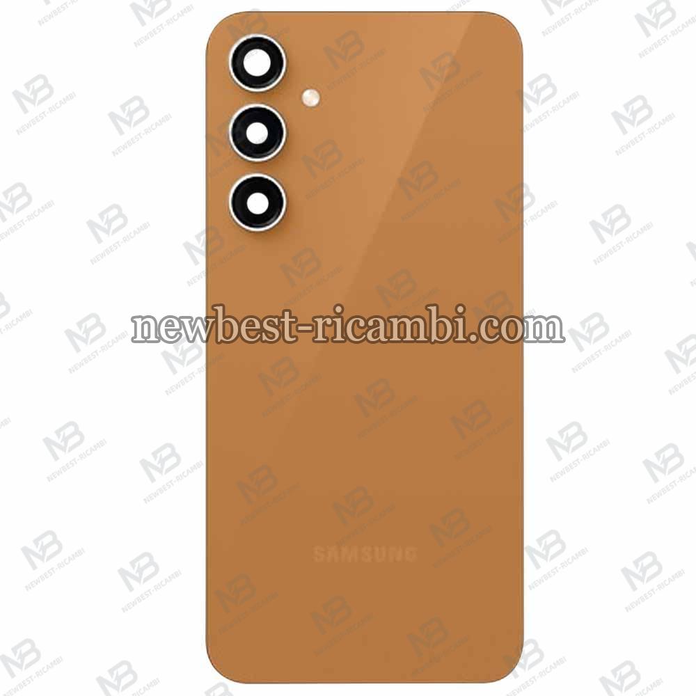 Samsung Galaxy S23 FE S711 Back Cover + Camera Glass Orange AAA