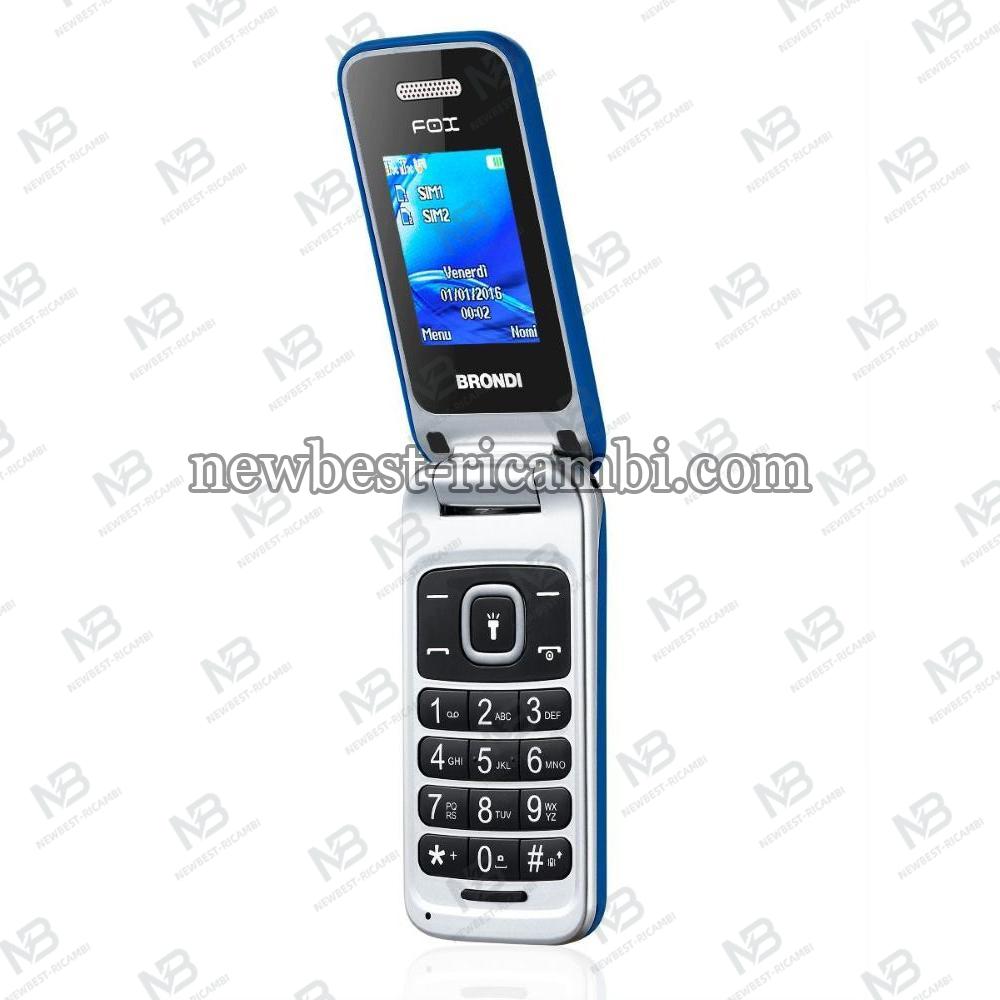 BRONDI CELLULARE FOX FLIP DUAL SIM AZZURRO