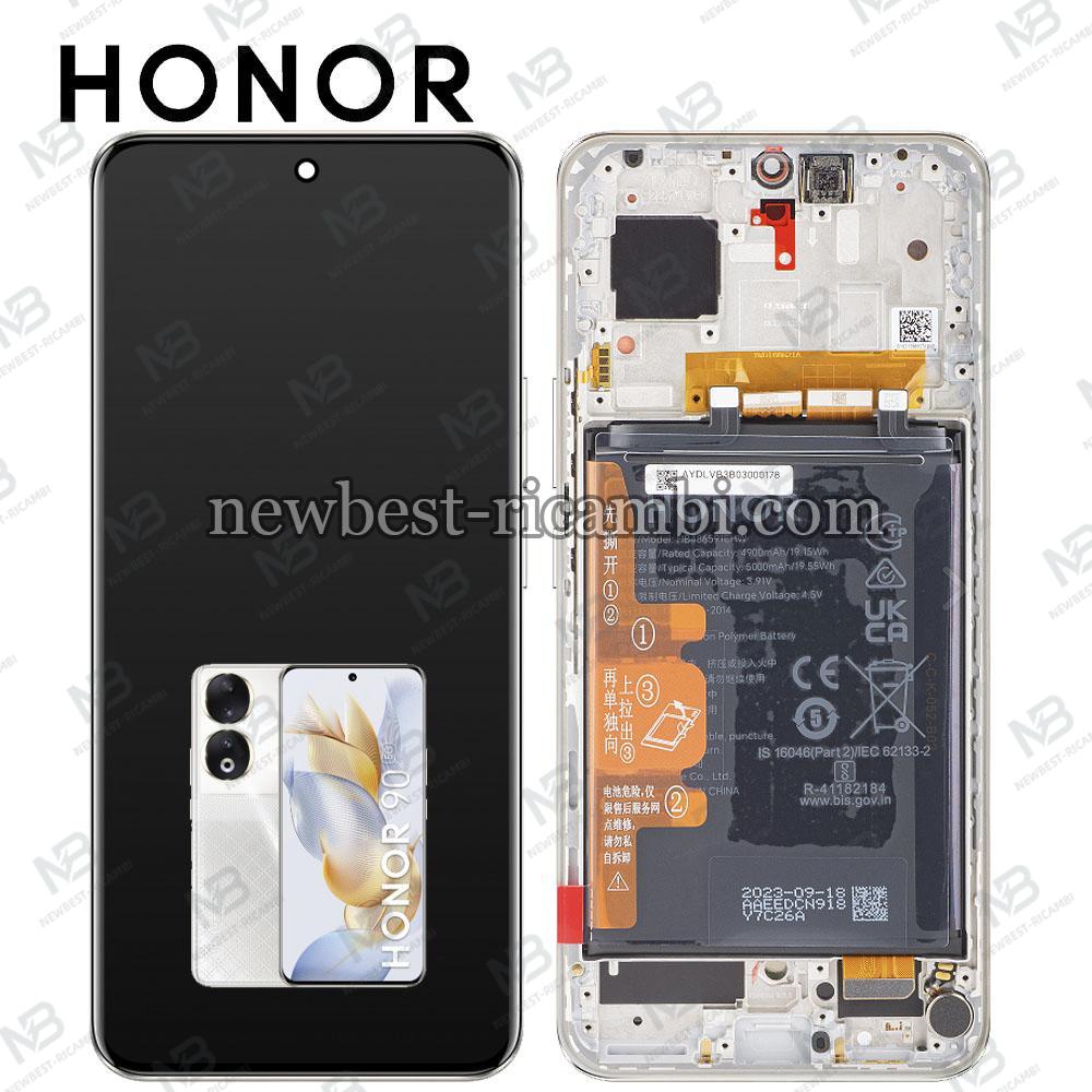Honor 90 5G (REA-NX9 / REA-AN00) Touch + Lcd + Frame + Battery Silver Service Pack