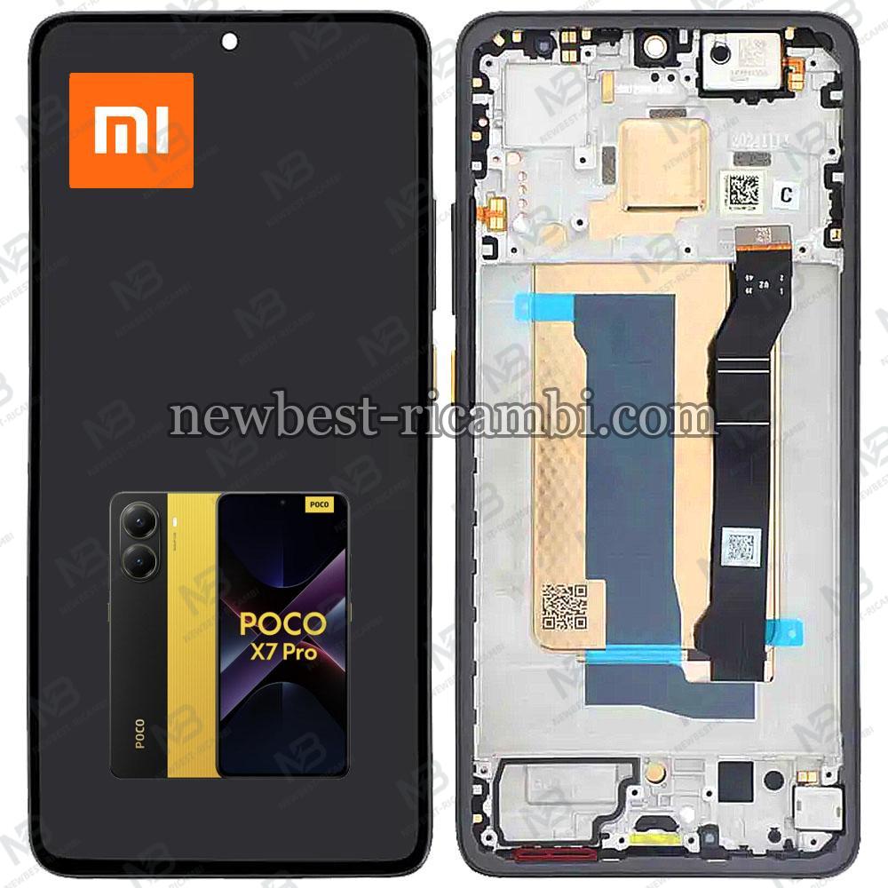 Xiaomi Poco X7 Pro 5G (2412DPC0AG / 2412DPC0AI) Touch + Lcd + Frame Yellow Service Pack