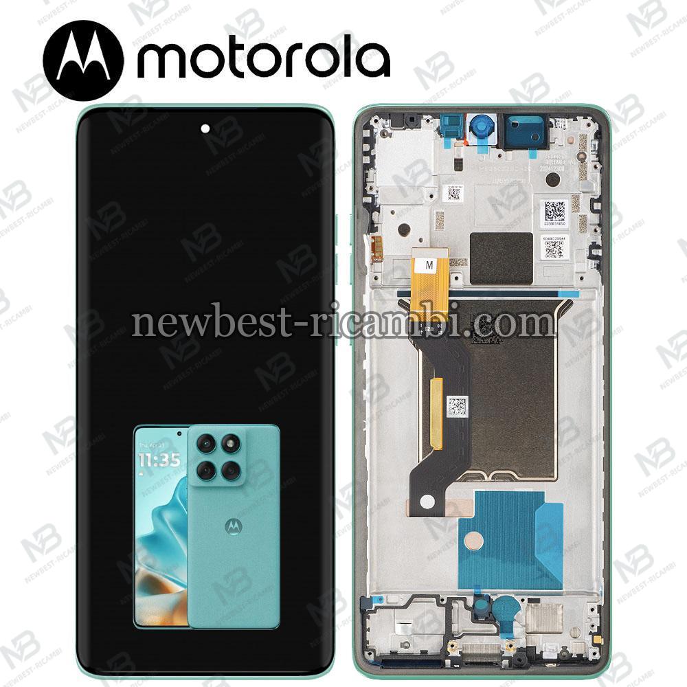 Motorola Edge 60 Fusion 5G (XT2503-4) Touch + Lcd + Frame Green Service Pack
