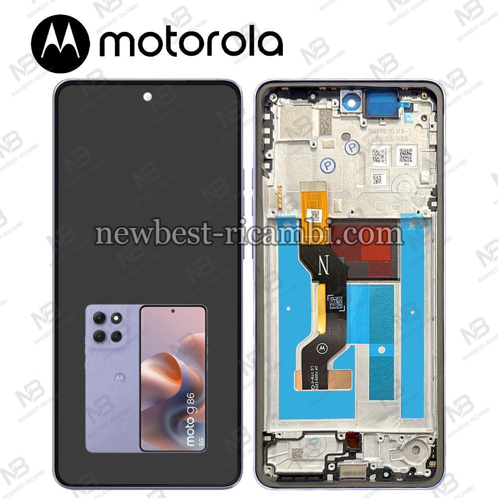 Motorola Moto G86 5G (XT2527) Touch + Lcd + Frame Cosmic Sky / Purple Service Pack