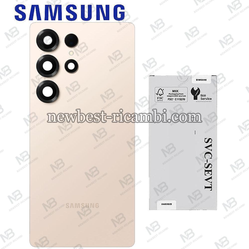 Samsung Galaxy S25 Ultra S938 Back Cover + Camera Glass Pink Gold Service Pack