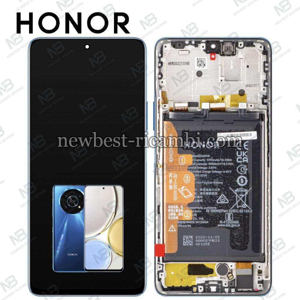 Huawei Honor Magic 4 Lite 4G Touch + Lcd + Frame + Battery Blue Service Pack