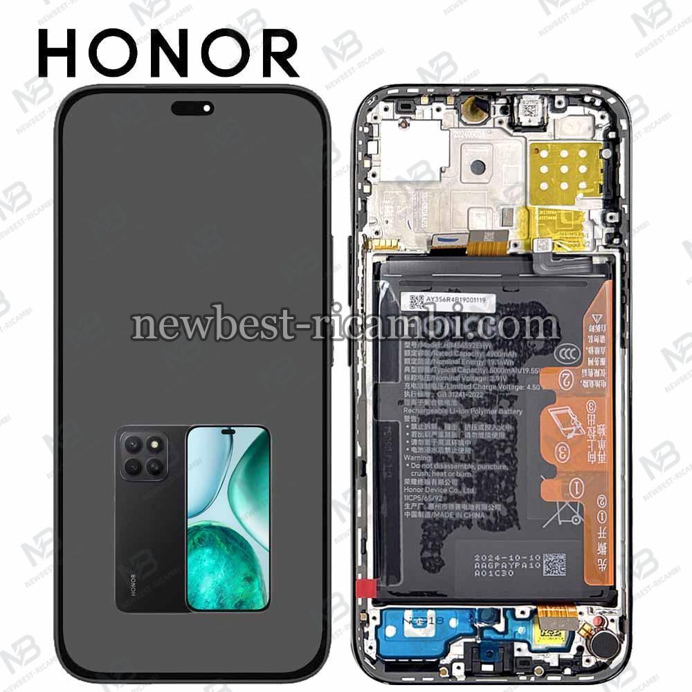 Honor X8C (ABR-LX1) Touch +Lcd + Frame + Battery Black Service Pack