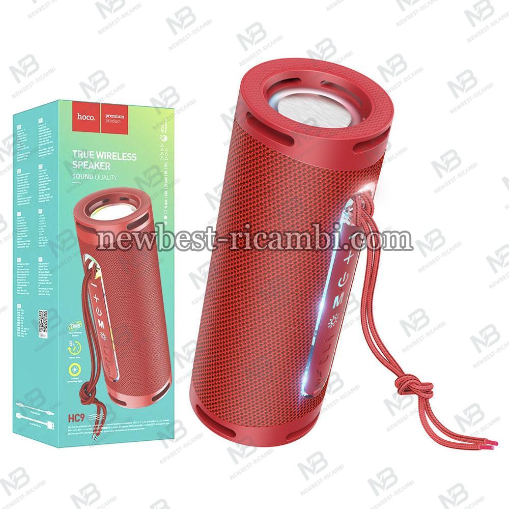 Bluetooth Speaker Hoco HC9 Dazzling Pulse Sports 10W TWS RGB Red