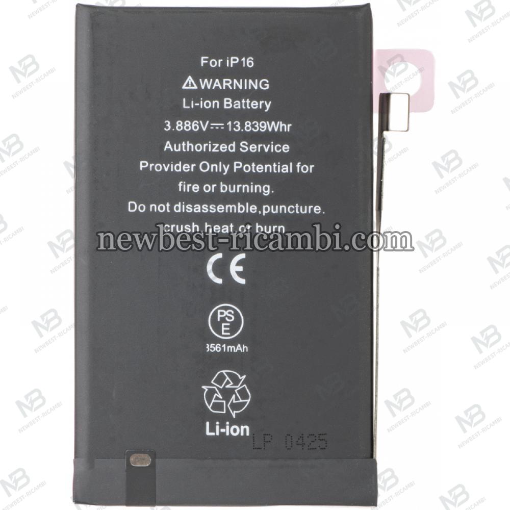 Battery for Apple iPhone 16 3561mAh Capacity