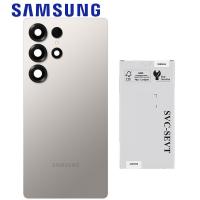 Samsung Galaxy S25 Ultra S938 Back Cover + Camera Glass Titanium Gray Service Pack