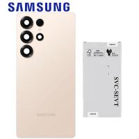 Samsung Galaxy S25 Ultra S938 Back Cover + Camera Glass Pink Gold Service Pack
