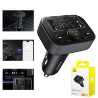 Bluetooth FM Transmitter and Car Charger Baseus S-09 Lite 2 x USB-A - 1 x USB-C Black C10762300113-00 in Blister