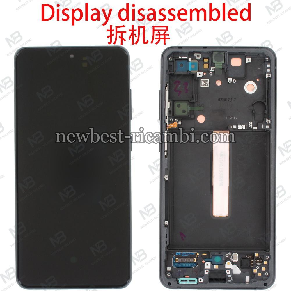 Samsung Galaxy S21 FE G990 Touch+Lcd+Frame Grey Disassembled Grade A
