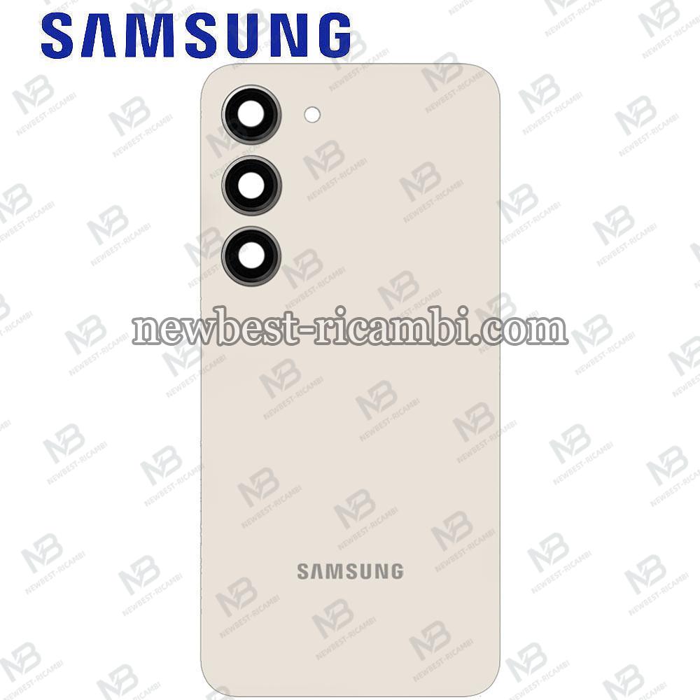Samsung Galaxy S23 Plus S916 Back Cover+Camera Glass Cream Service Pack