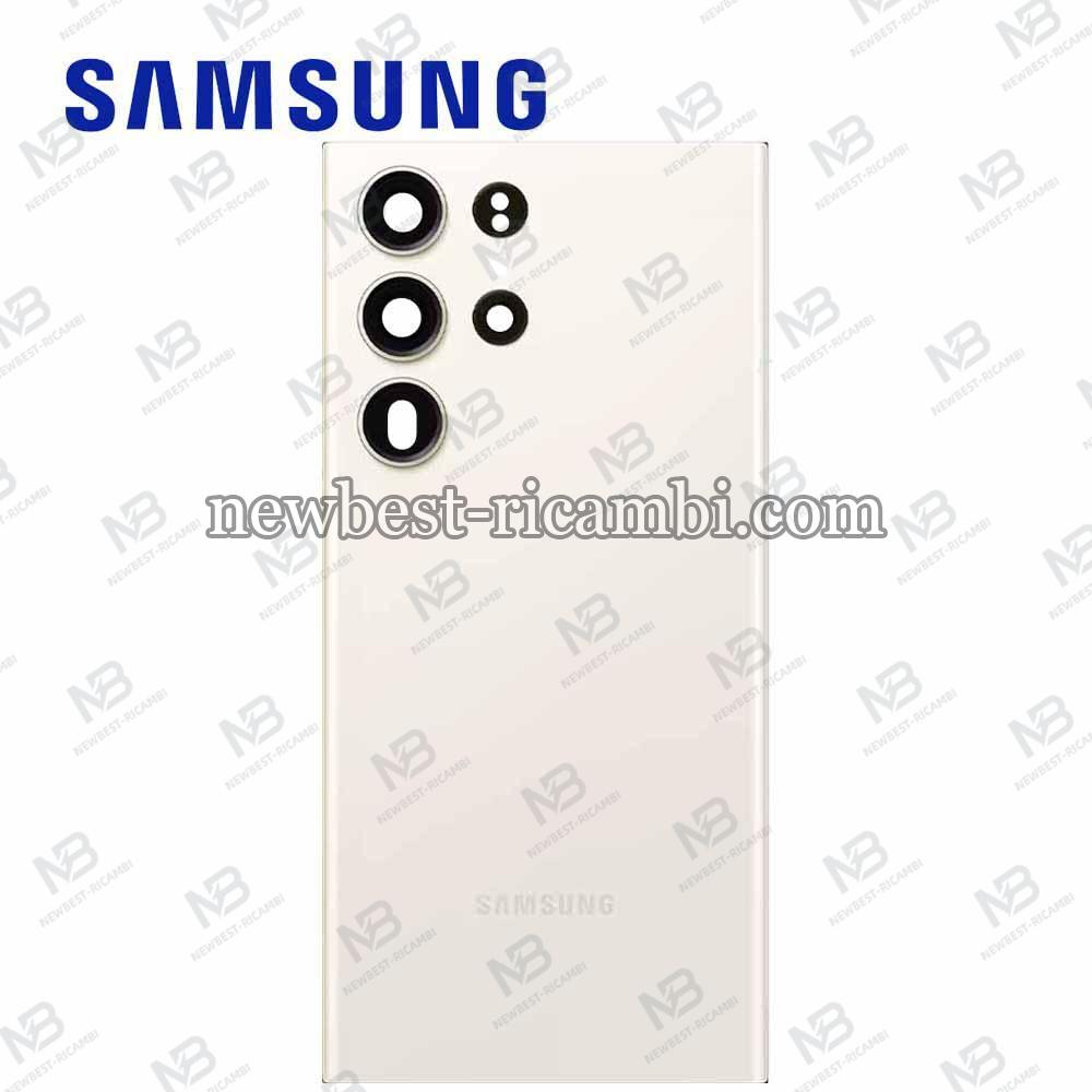 Samsung Galaxy S23 Ultra S918 Back Cover+Camera Glass Cream Service Pack