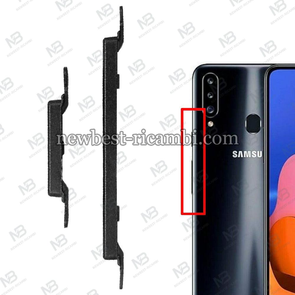 Samsung Galaxy A20S 2019 A207 On / Off + Volume Side Button Black