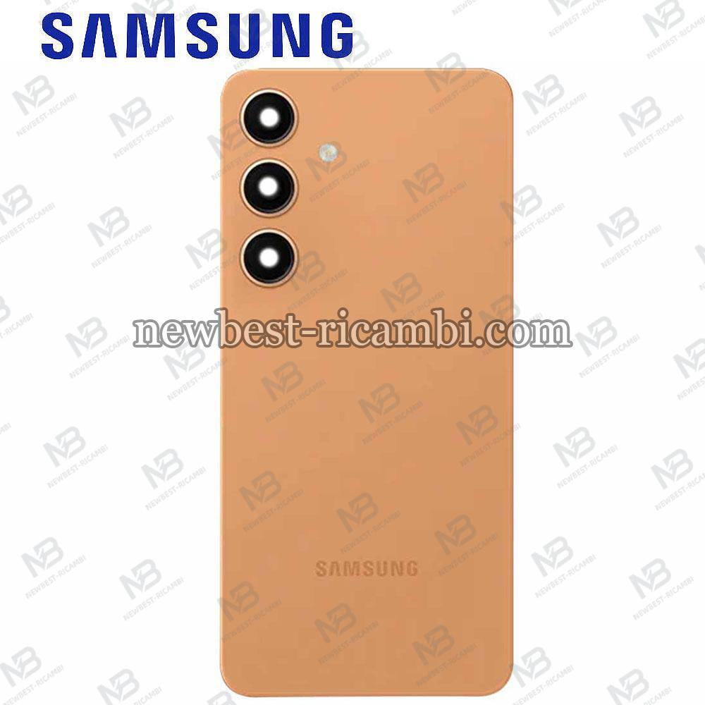 Samsung Galaxy S24 S921 Back Cover + Camera Glass Orange Service Pack