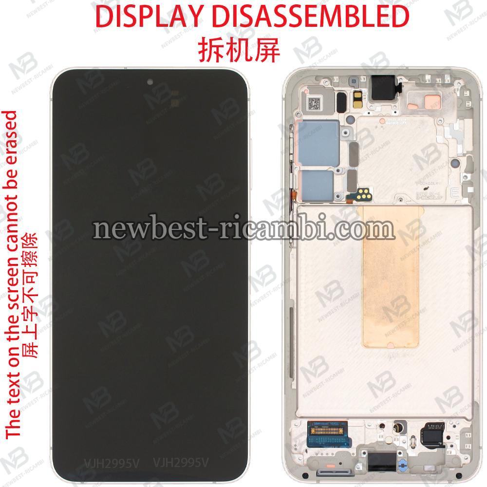 Samsung Galaxy S23 Plus S916 Touch + Lcd + Frame Cream Developer Version Disassembled Grade A
