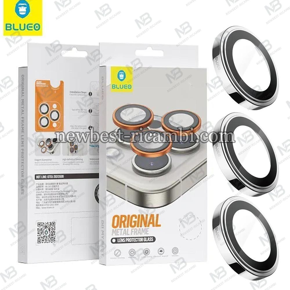 Blueo Original Metal Frame Lens Protector Glass iPhone NPB27-17pro/17promax-Silver In Blister