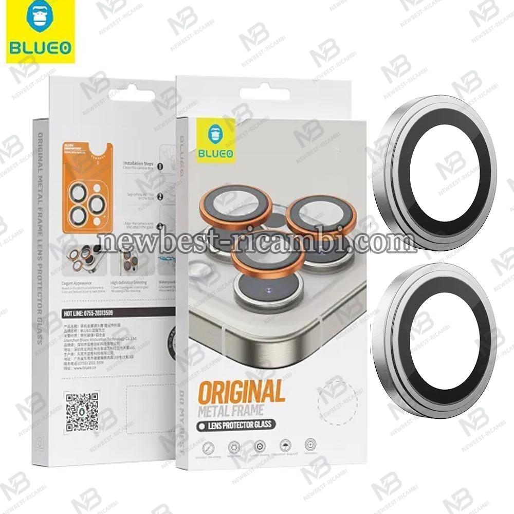 Blueo Original Metal Frame Lens Protector Glass iPhone NPB27-17-Silver In Blister
