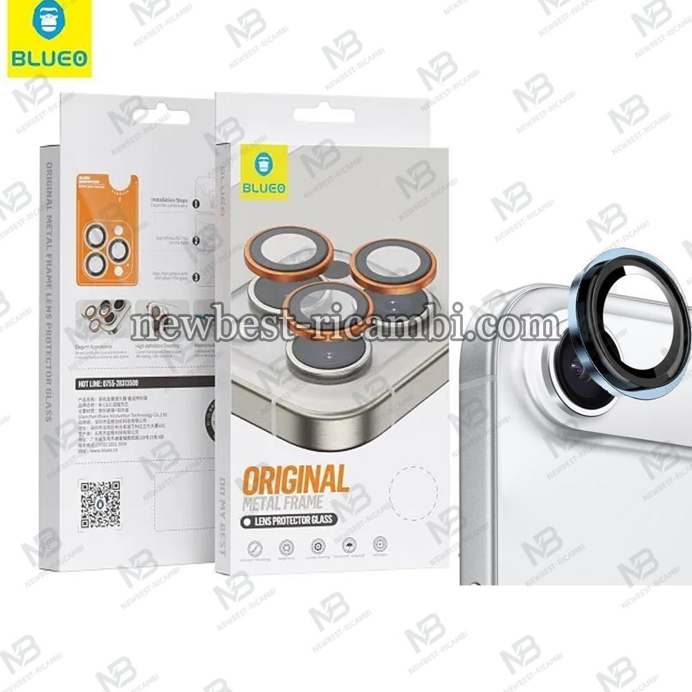 Blueo Original Metal Frame Lens Protector Glass iPhone NPB27-17-Air Blue Titanium In Blister