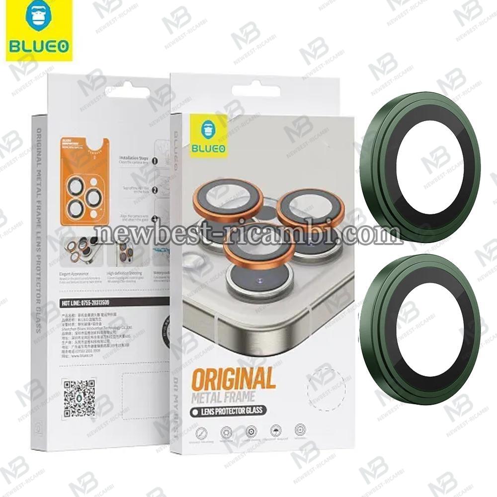 Blueo Original Metal Frame Lens Protector Glass iPhone NPB27-17 Green In Blister