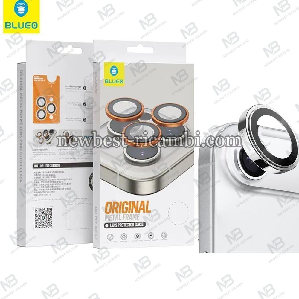 Blueo Original Metal Frame Lens Protector Glass iPhone NPB27-17-Air Silver In Blister