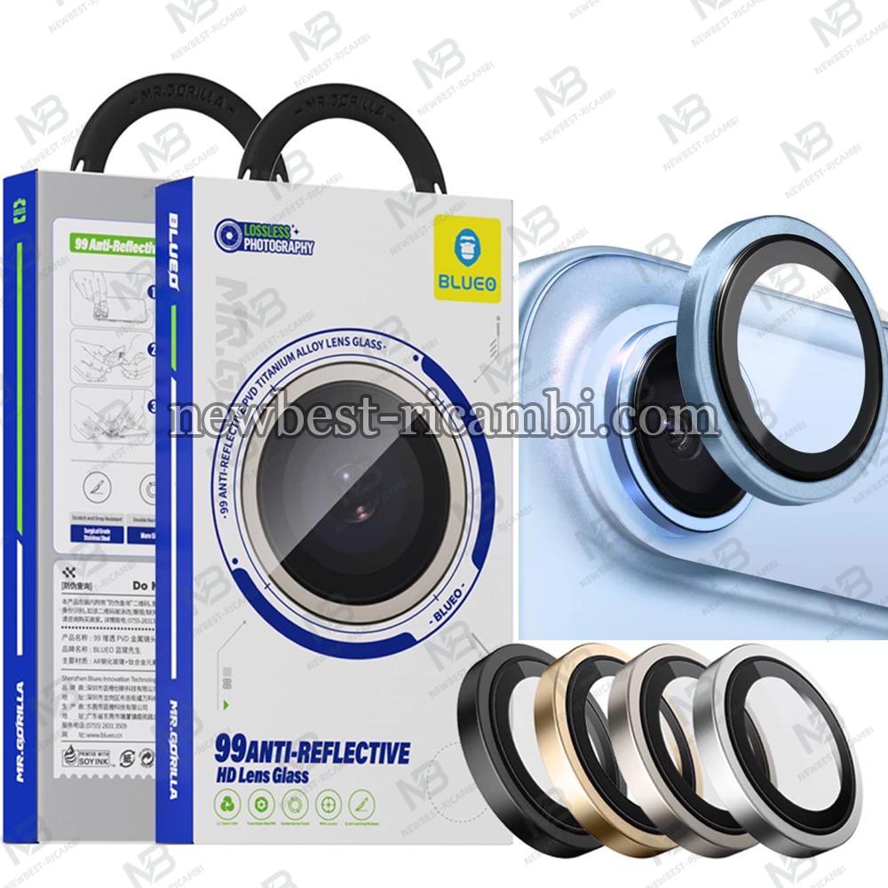 Blueo Sapphire PVD Steel Camera Ring NPB29 For iPhone 17 Air Blue Titanium In Blister