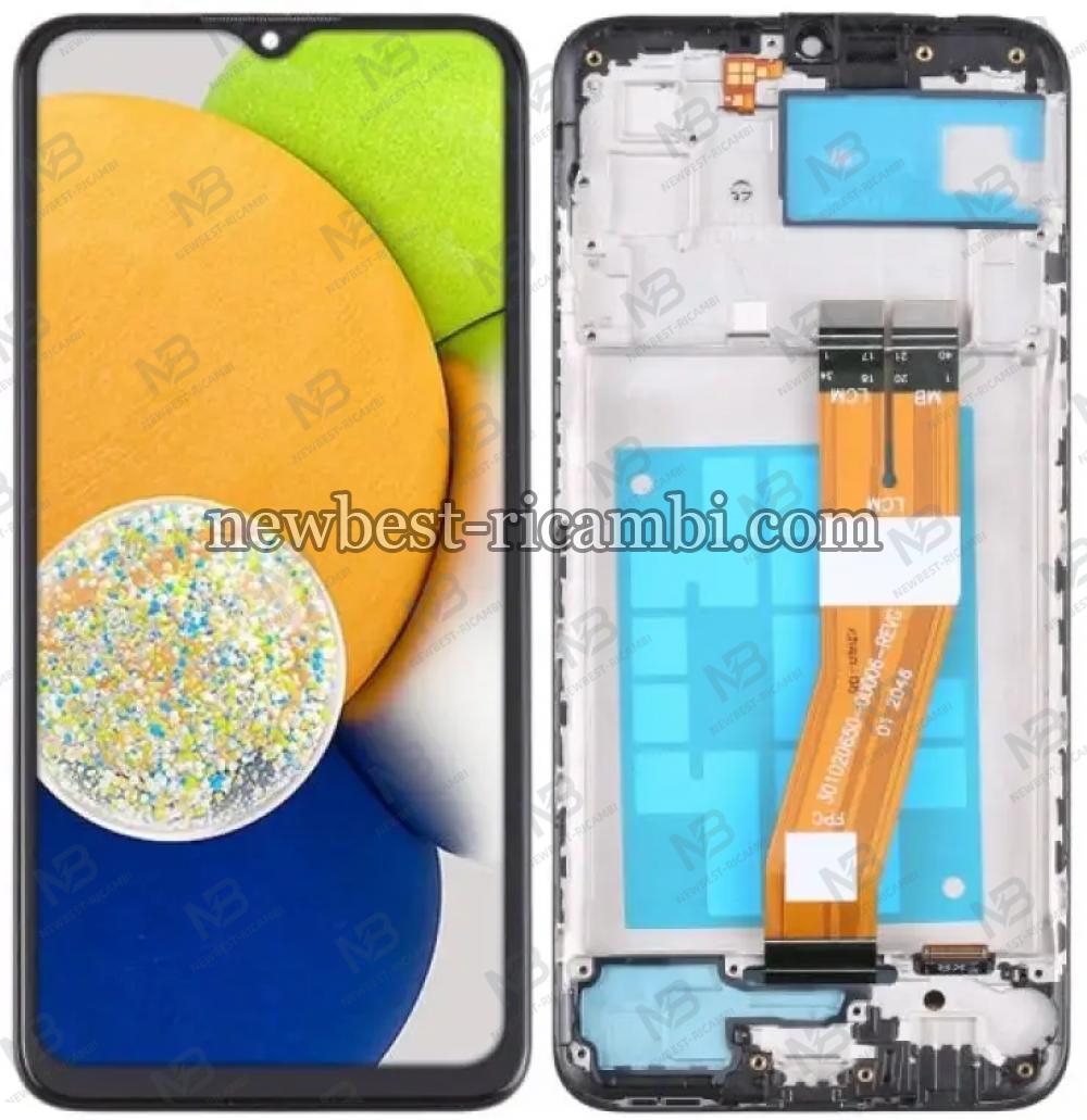 Samsung Galaxy A03 A035F (No Europe) Touch + Lcd + Frame Black