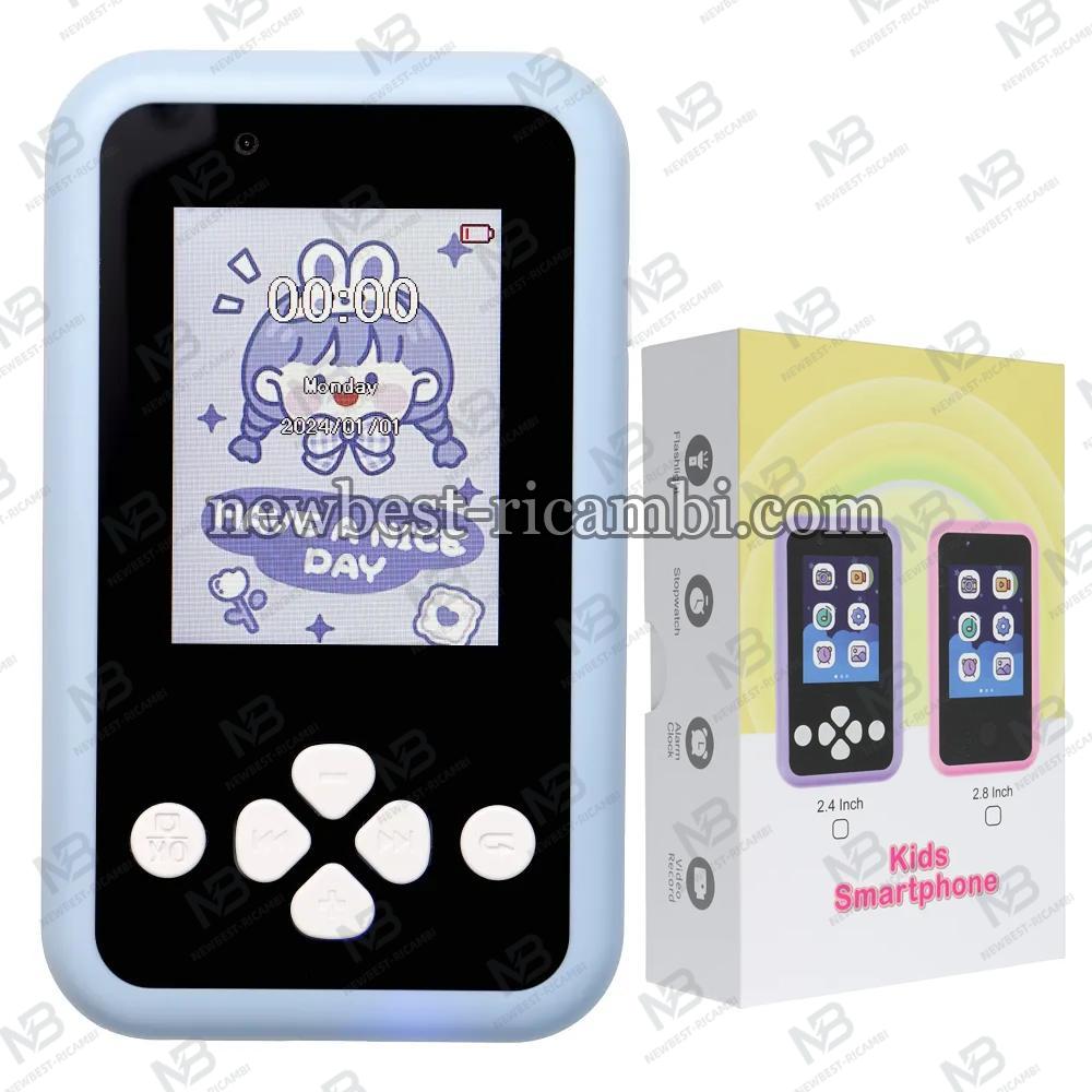 Game Console For Kids With IPS Display 2,4" With Buttons KDC-0027A Blue In Blister