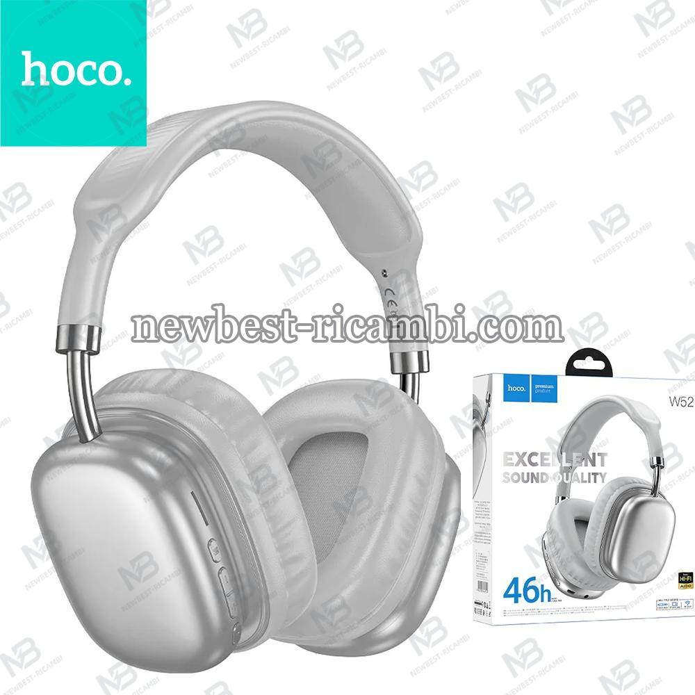HOCO Wire Headphones Bluetooth W52 Silver In Blister