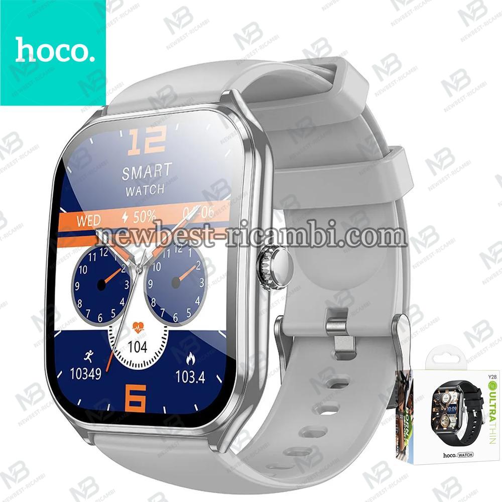 Smartwatch Hoco 1,96" AMOLED IP67 With Call Function Y28 Silver In Blister