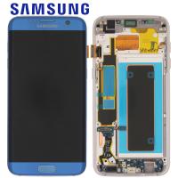 Samsung Galaxy S7 Edge G935f Touch + Lcd + Frame Blue Service Pack