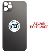 iPhone 11 Pro Max Back Cover Glass Camera Hole Large Black