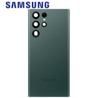 Samsung Galaxy S22 Ultra S908B Back Cover + Camera Glass Green Service Pack