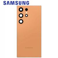 Samsung Galaxy S24 Ultra S928 Back Cover + Camera Glass Orange Service Pack