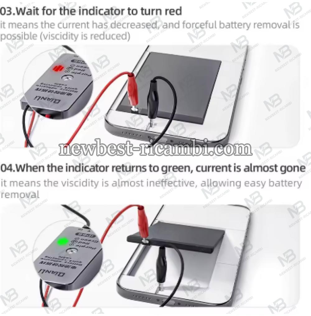 Battery Adhesive Removing Cable QIANLI iP66 for Apple iPhone 16 Series In Blister