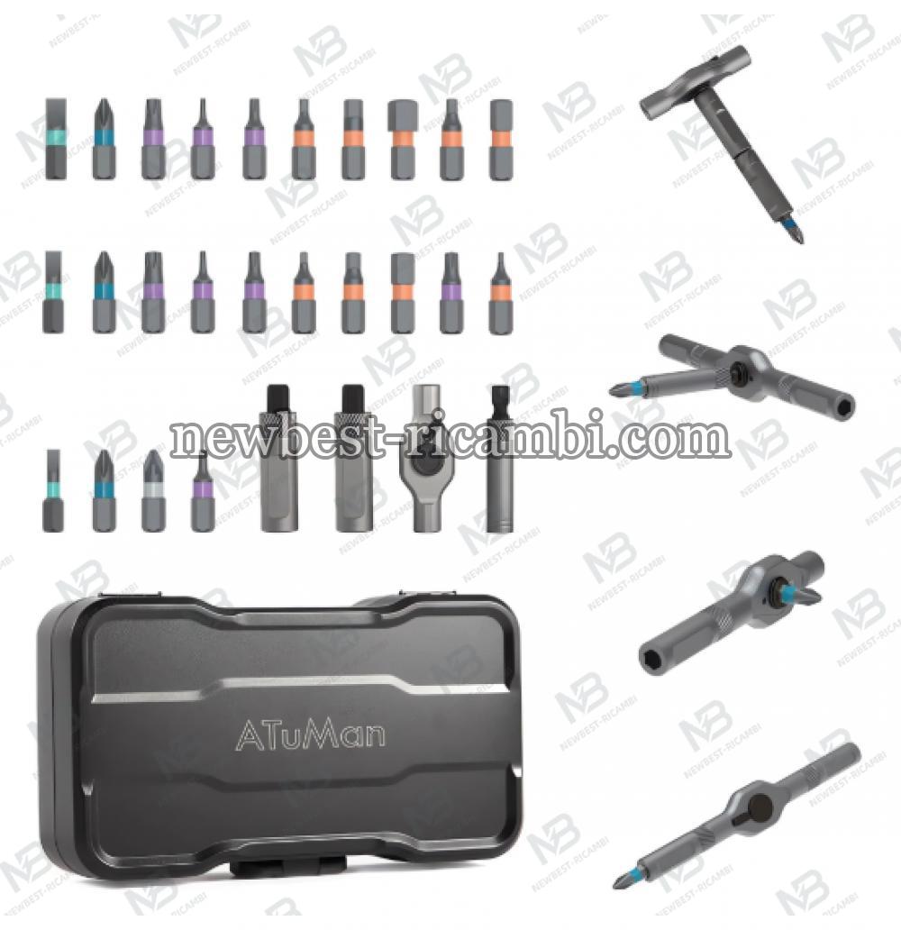 ATuMan RS1 Multipurpose Ratchet Set 24 in 1 Grey in Blister