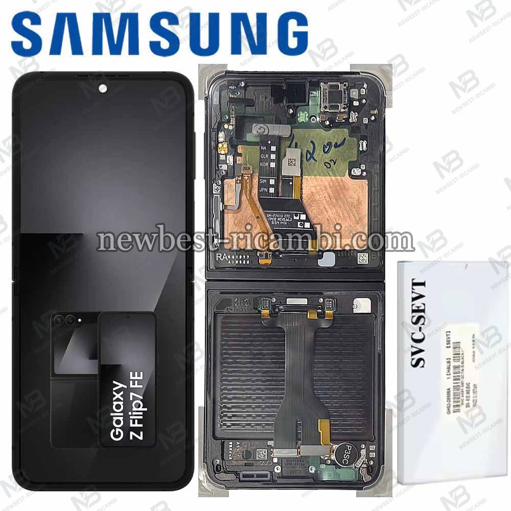 Samsung Galaxy Z Flip 7 FE F761 Touch + Lcd + Frame Black Service Pack
