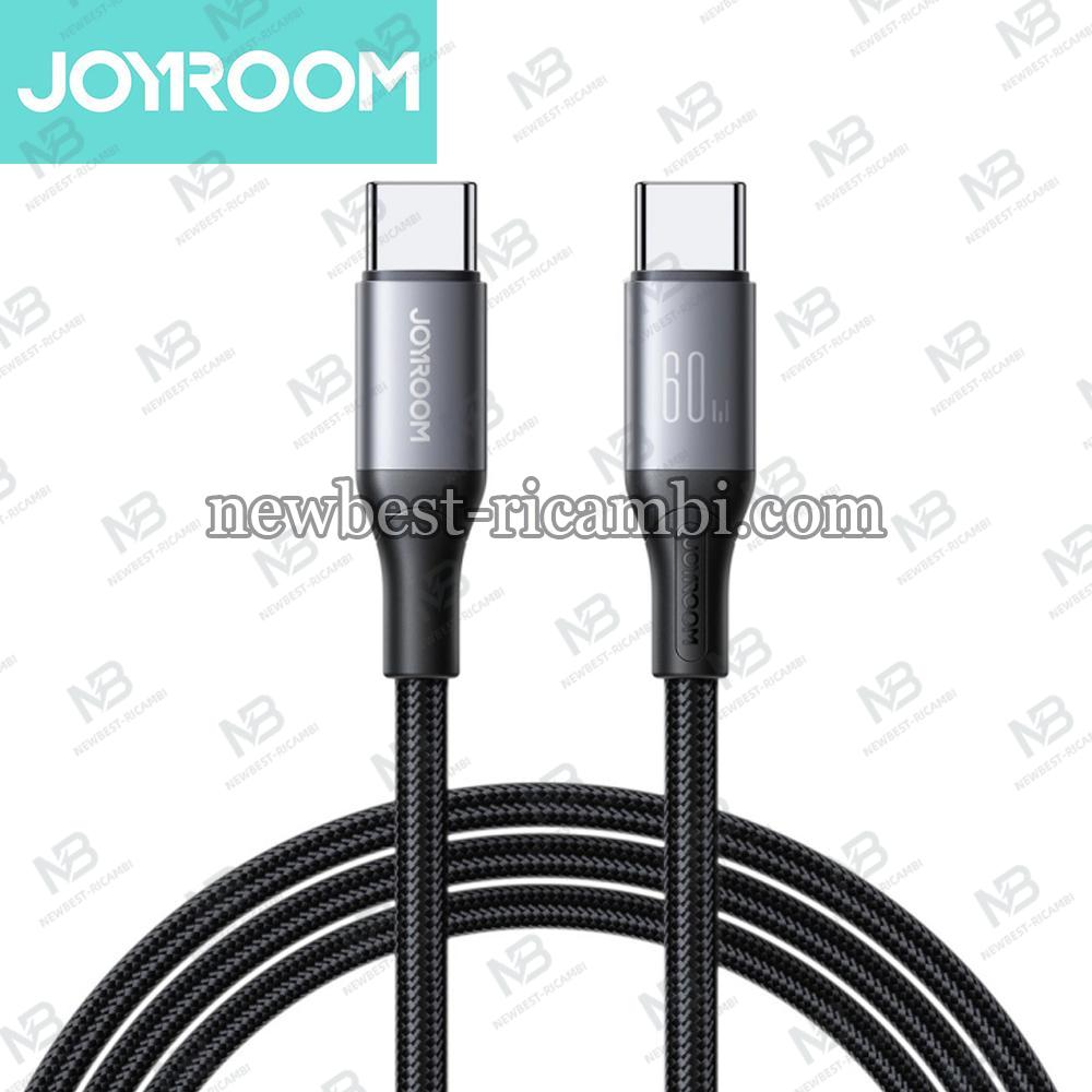 USB-C to USB-C Cable Joyroom S-A28 Flash 60W 3A 1m Black In Blister