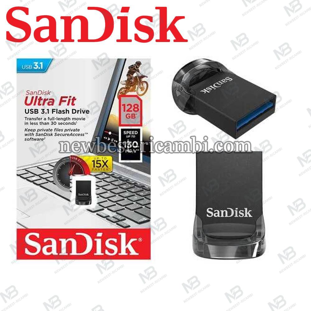 SanDisk Ultra Fit USB 3.1 Flash Drive 128GB SDCZ430-128G-G46 In Blister