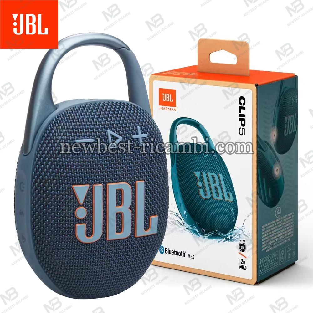 JBL Clip 5 - Ultra-Portable Water- and Dust-Resistant Bluetooth Speaker Blue In Blister