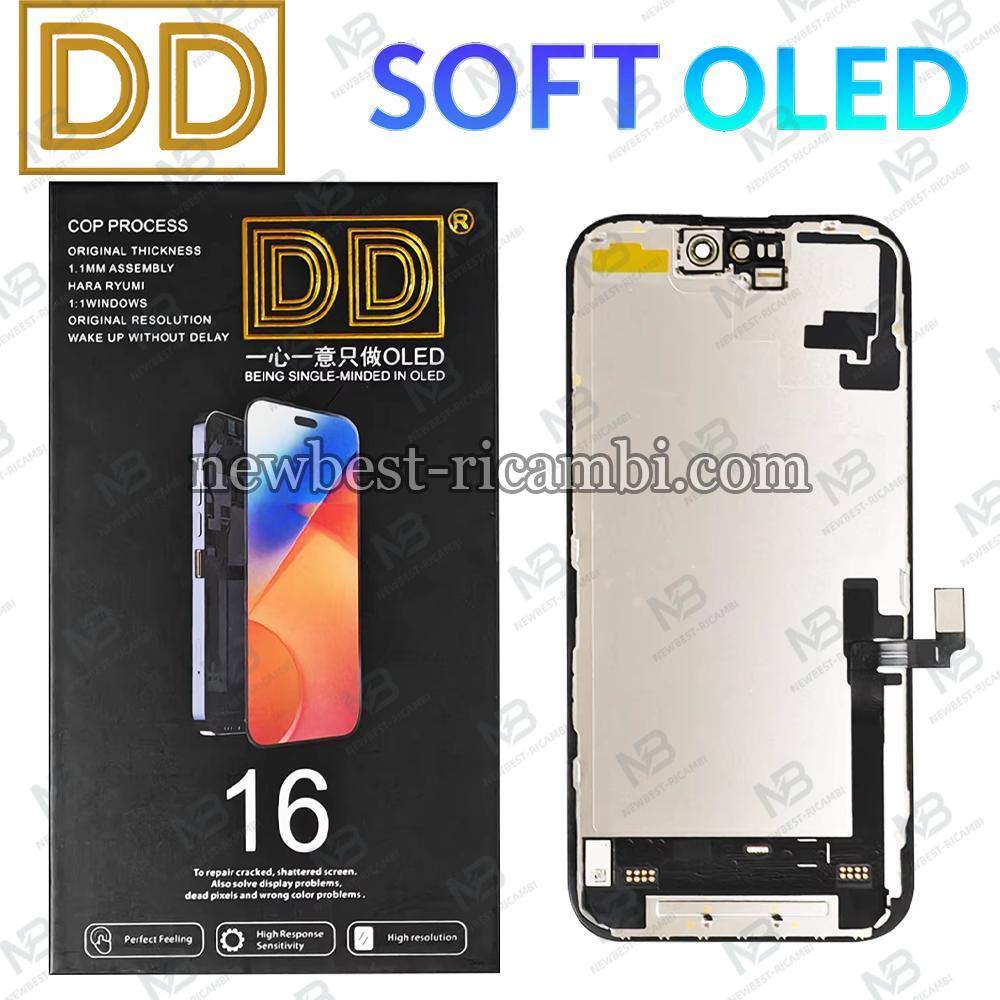 iPhone 16 Touch+Lcd+Frame Black DD Soft Oled